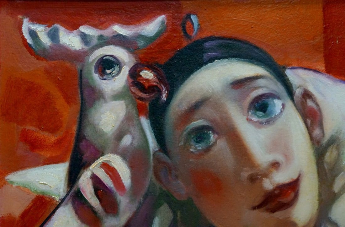 Abstract oil painting Portrait Nikolai Nikolaevich Prokopenko - 3