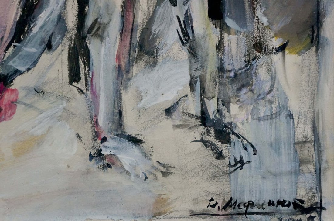 Abstract acrylic painting Two women Marinyuk Victor Vasilievich - 5