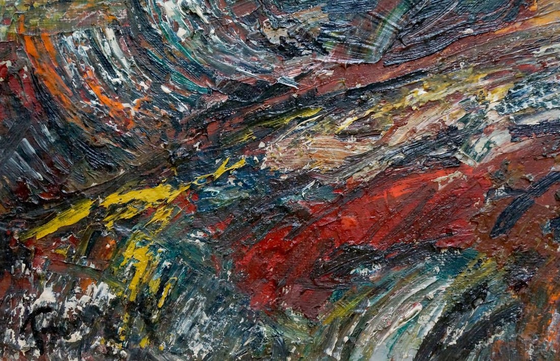 Abstract oil painting Space Bauer Vladimir Alexandrovich - 2