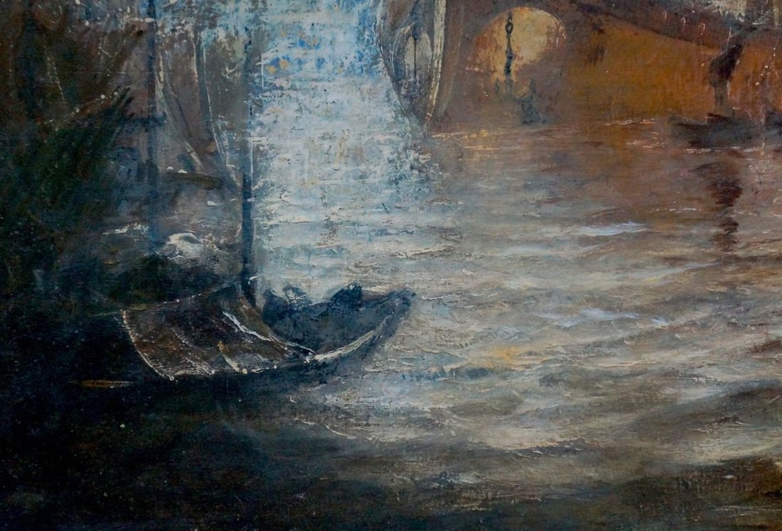 Abstract oil painting City on the ship Zebek Vladimir Evgenyevich - 2