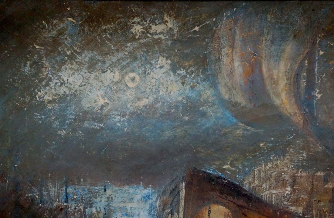 Abstract oil painting City on the ship Zebek Vladimir Evgenyevich - 3