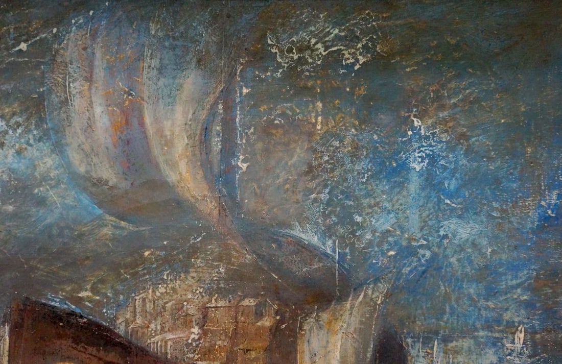 Abstract oil painting City on the ship Zebek Vladimir Evgenyevich - 4