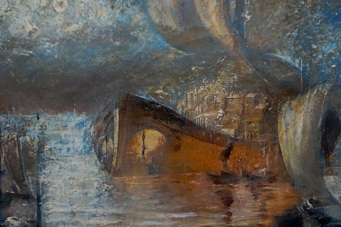Abstract oil painting City on the ship Zebek Vladimir Evgenyevich - 6
