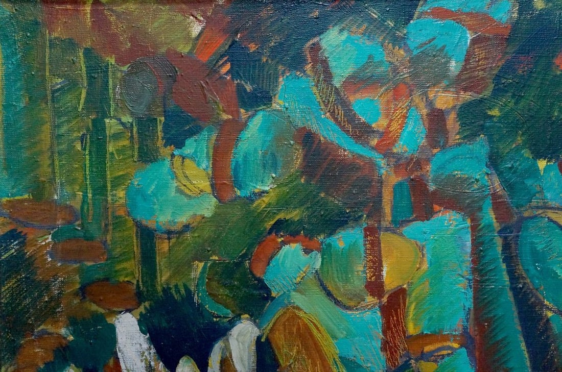 Abstract oil painting Two Dudchenko Nikolay Yakovlevich - 3