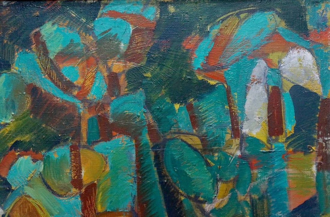 Abstract oil painting Two Dudchenko Nikolay Yakovlevich - 4