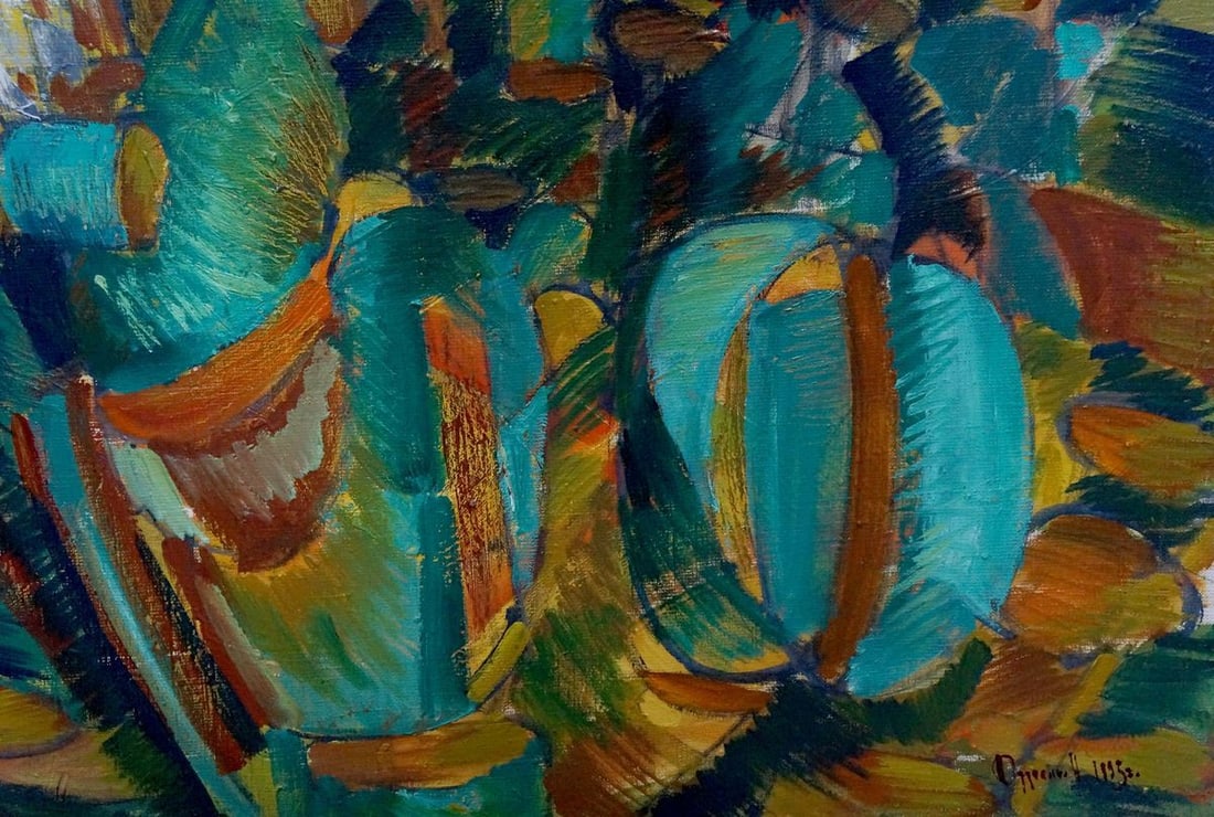 Abstract oil painting Two Dudchenko Nikolay Yakovlevich - 5