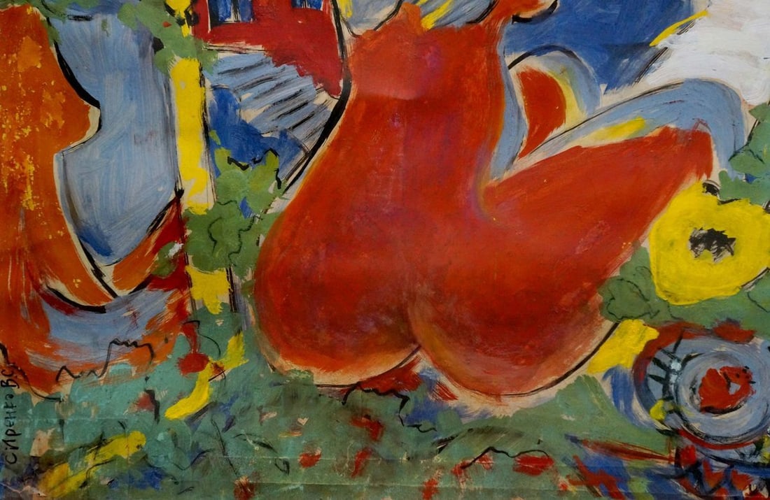 Abstract oil painting Woman and Mirrors Sirenko Valentin Stepanovich - 2