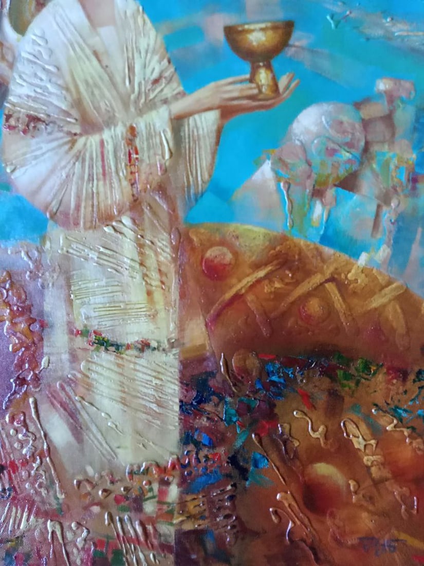 Abstract oil painting Day Angel Anatoly Borisovich Tarabanov - 7
