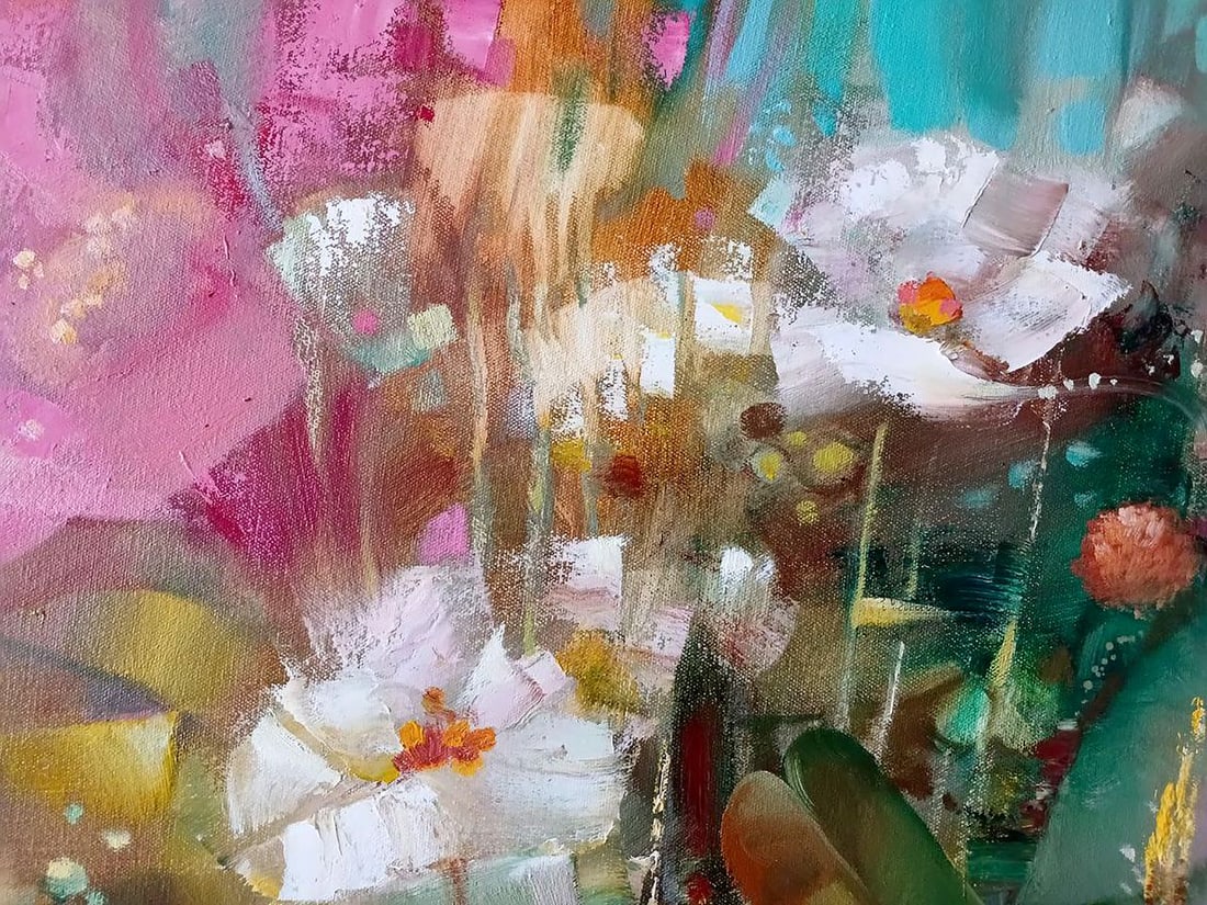 Abstract oil painting Flowers Anatoly Borisovich Tarabanov - 6