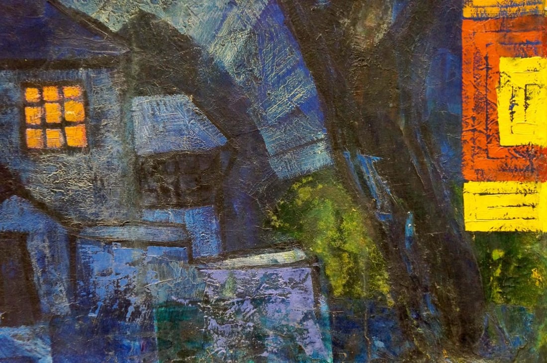 Oil painting Night landscape - 5