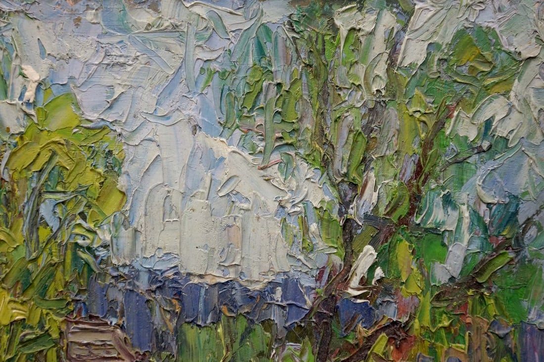 Abstract oil painting House by the shore Dupliy Sergey Alexandrovich - 4