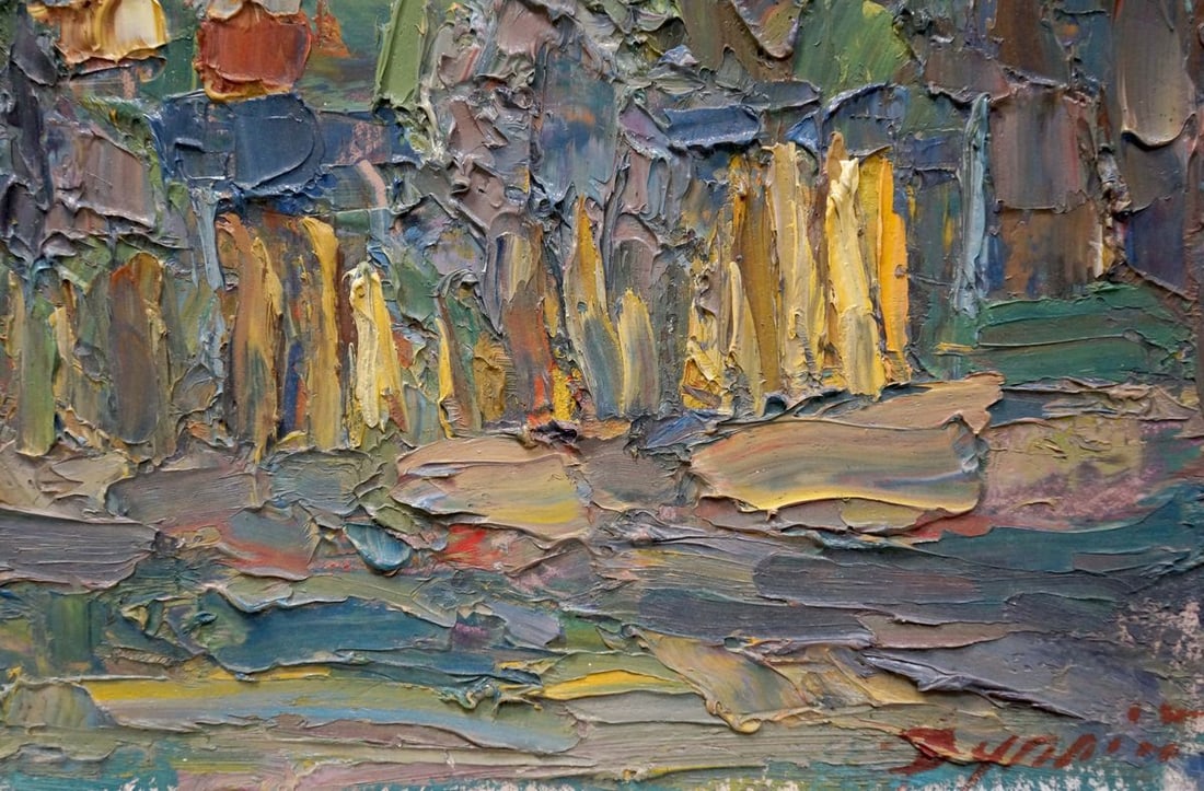 Abstract oil painting Evening Dupliy Sergey Alexandrovich - 5