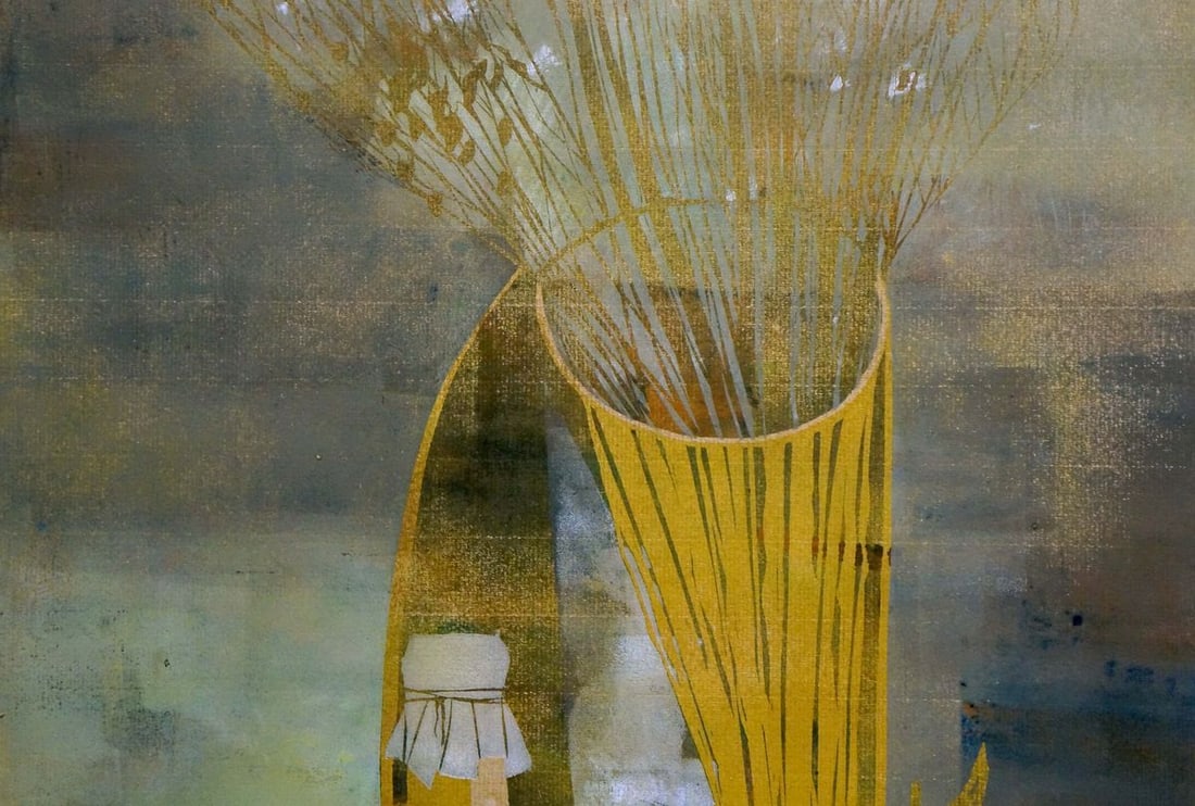 Abstract painting Still life with pears Albina Yaloz - 4