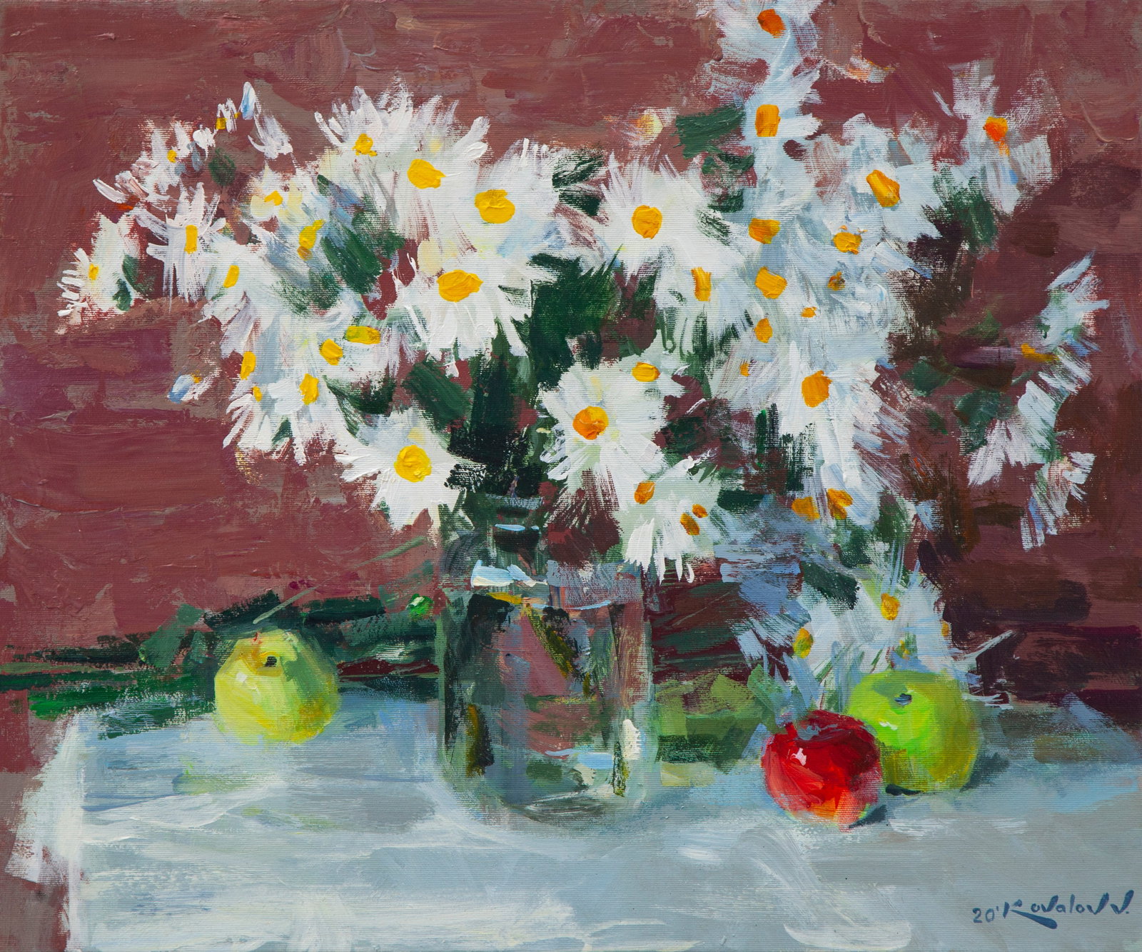 Oil painting Autumn flowers Kovaliov V. (1 of 1)