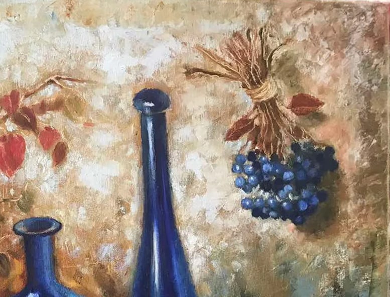 Oil painting Apple still life Maria Mitrick - 2
