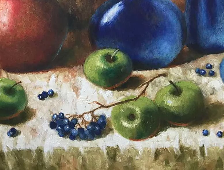 Oil painting Apple still life Maria Mitrick - 7