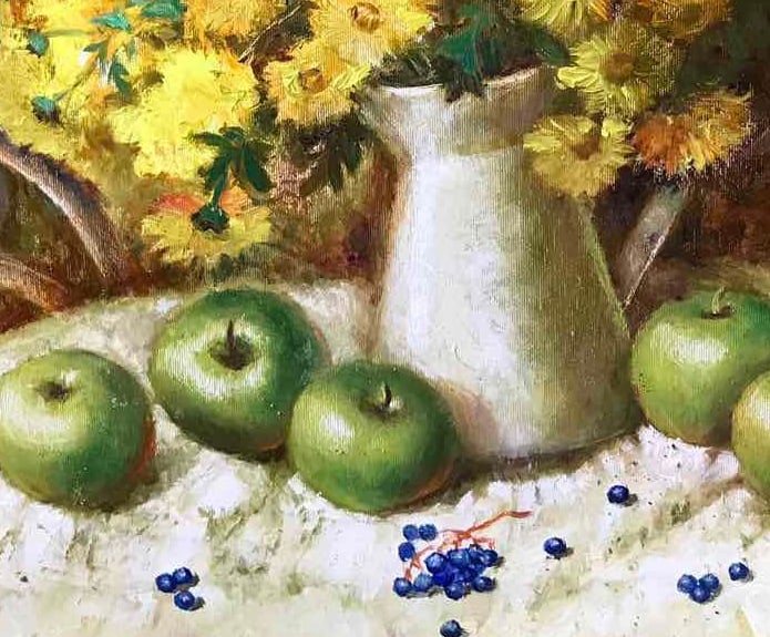 Oil painting Autumn still life Maria Mitrick - 7