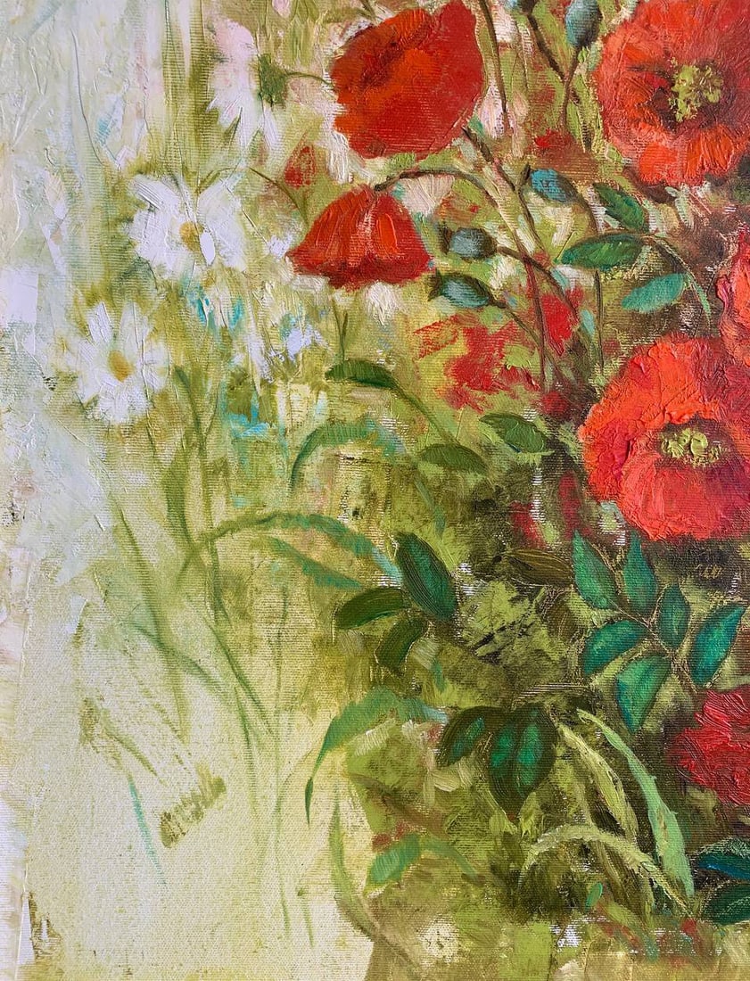 Oil painting Poppies Maria Mitrick - 5