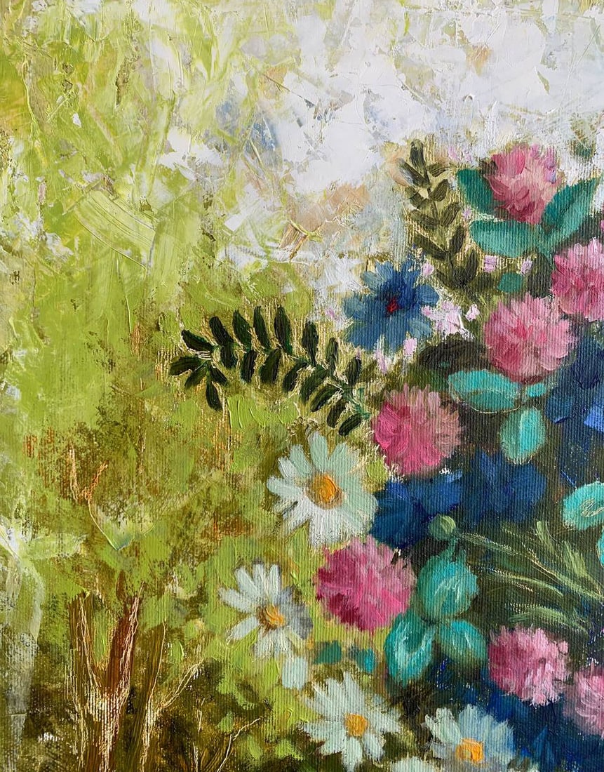 Oil painting Wildsflowers Maria Mitrick - 7