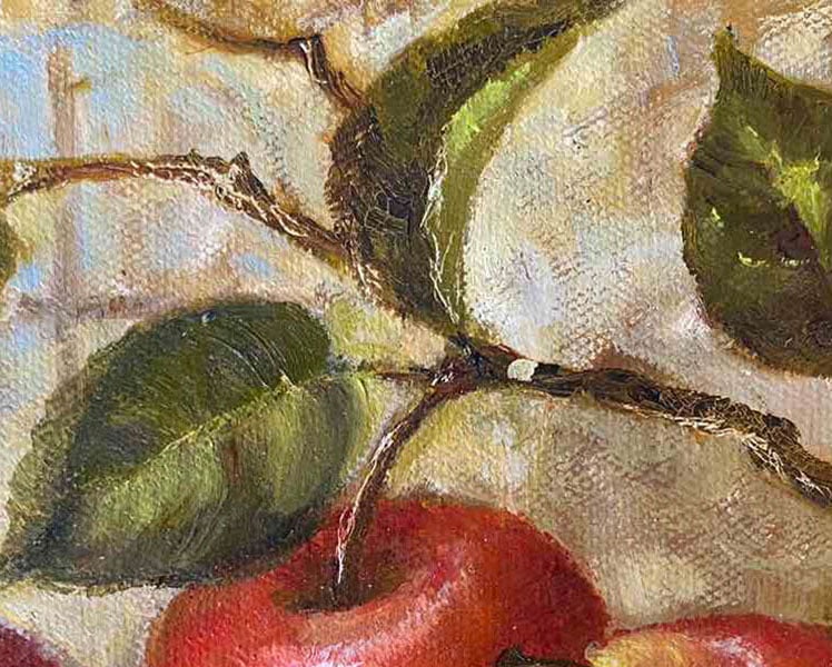Oil painting apple brothers Maria Mitrick - 7
