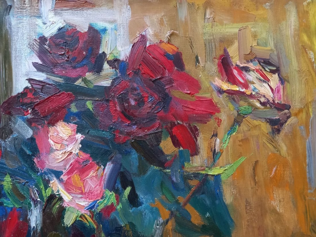 Oil painting Evening roses Alex Ditriev - 3