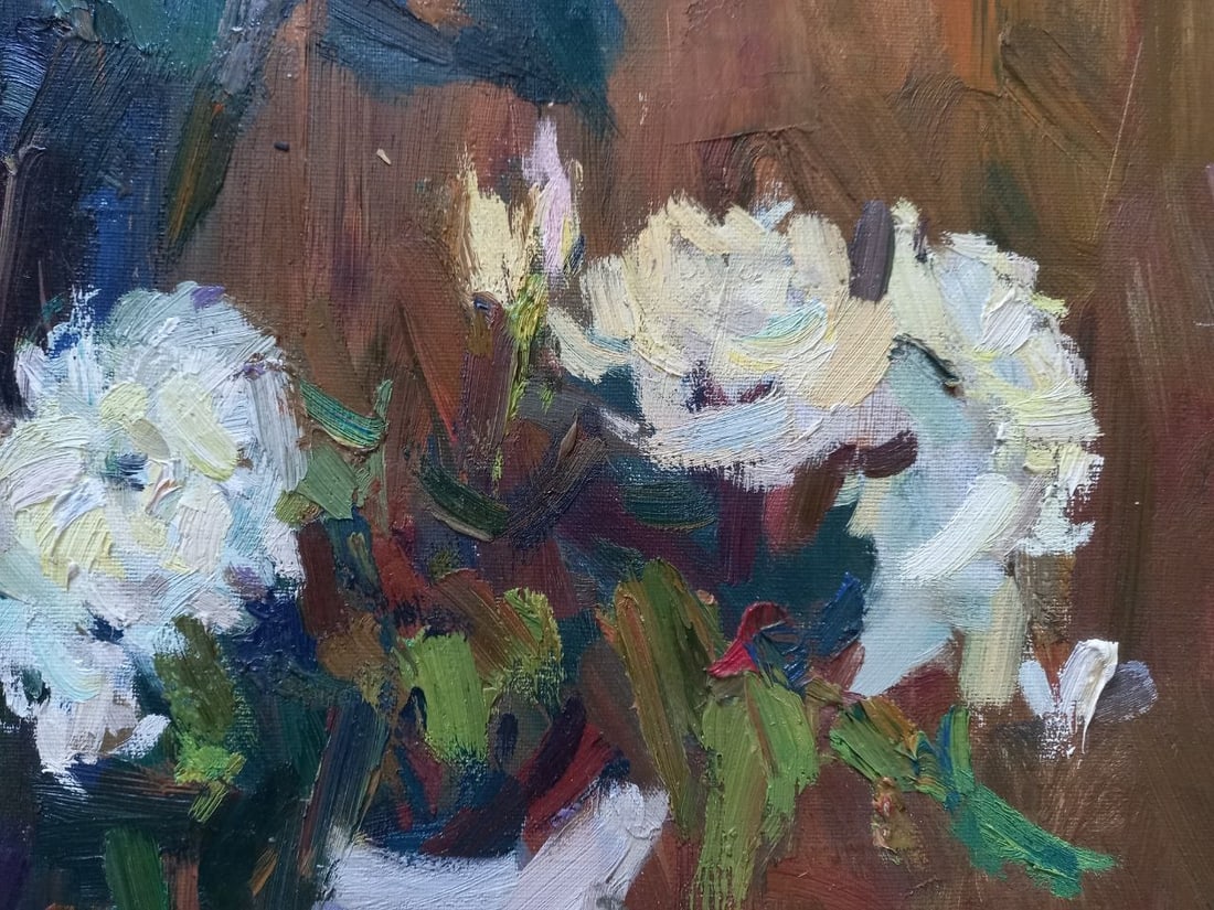 Oil painting Evening roses Alex Ditriev - 6