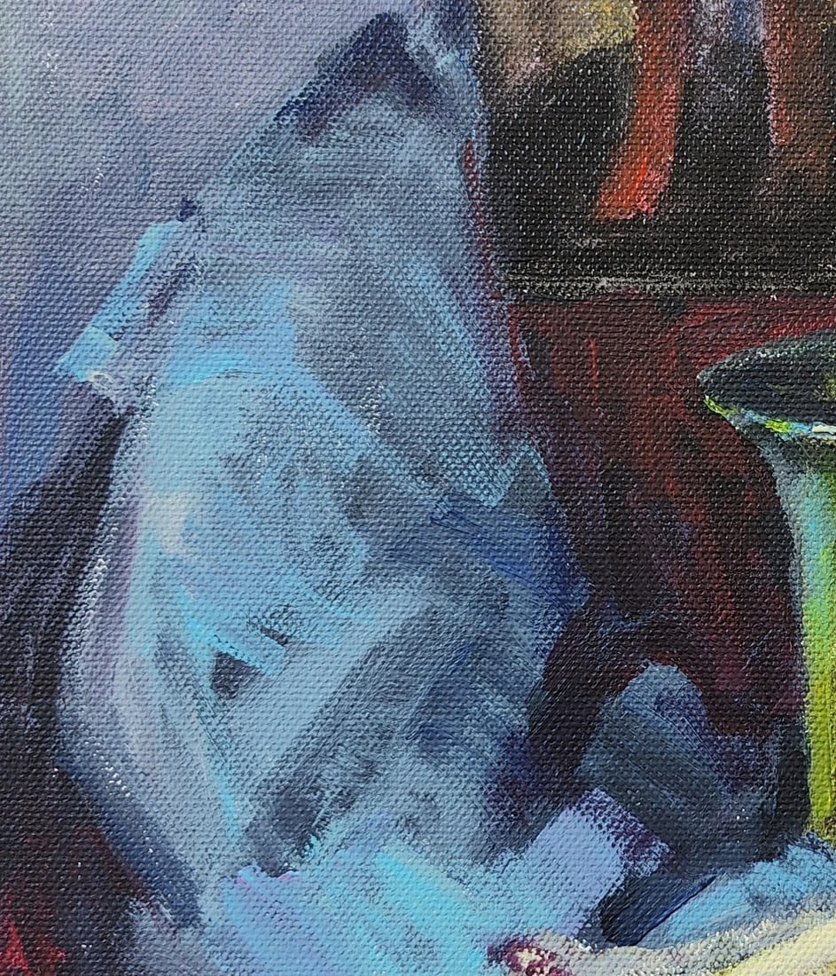 Acrylic painting Cossack stupa Vyacheslav Petrovich Babac - 3
