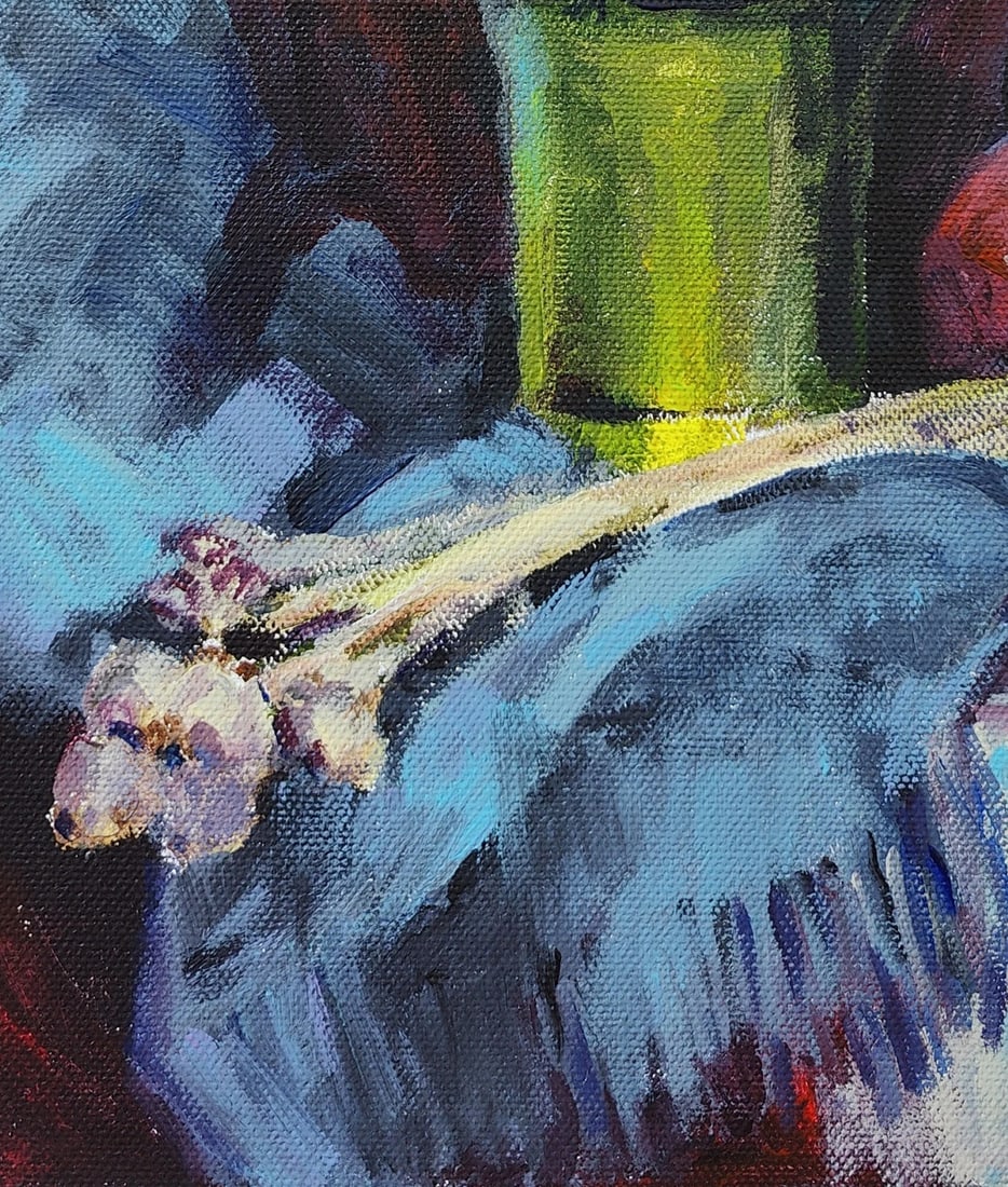 Acrylic painting Cossack stupa Vyacheslav Petrovich Babac - 7