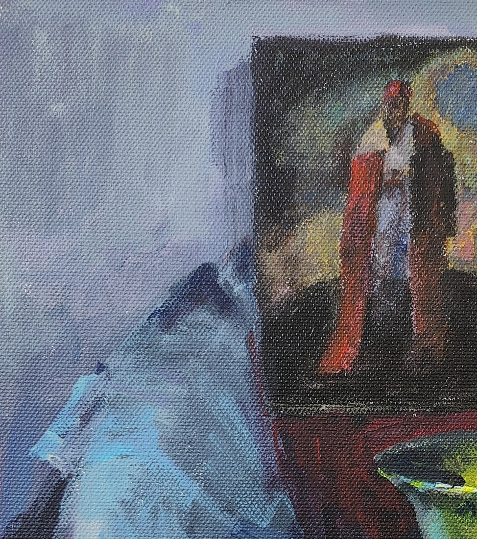 Acrylic painting Cossack stupa Vyacheslav Petrovich Babac - 9