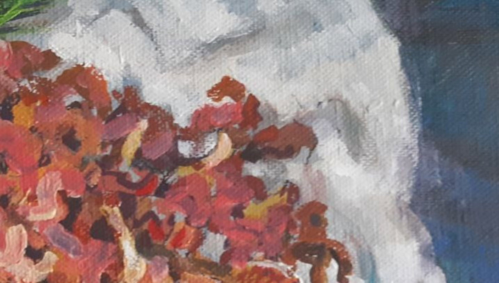 Acrylic painting Chanterelle mushrooms Vyacheslav Petrovich Babac - 2