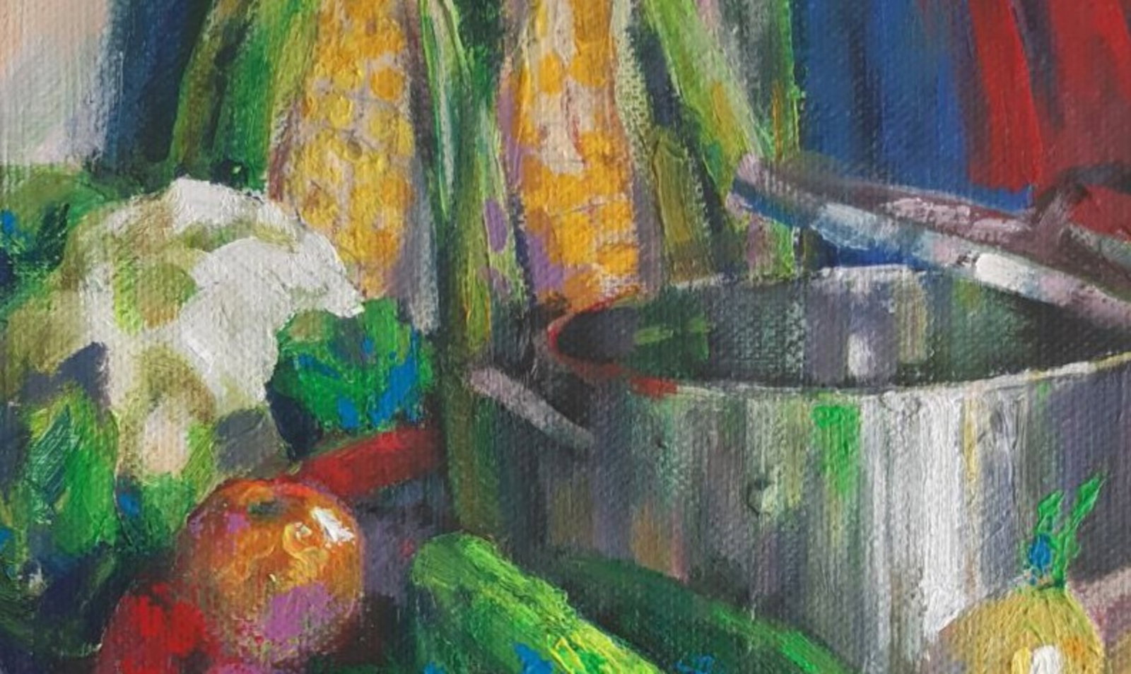 Acrylic painting Lots of vegetables Vyacheslav Petrovich Babac - 2