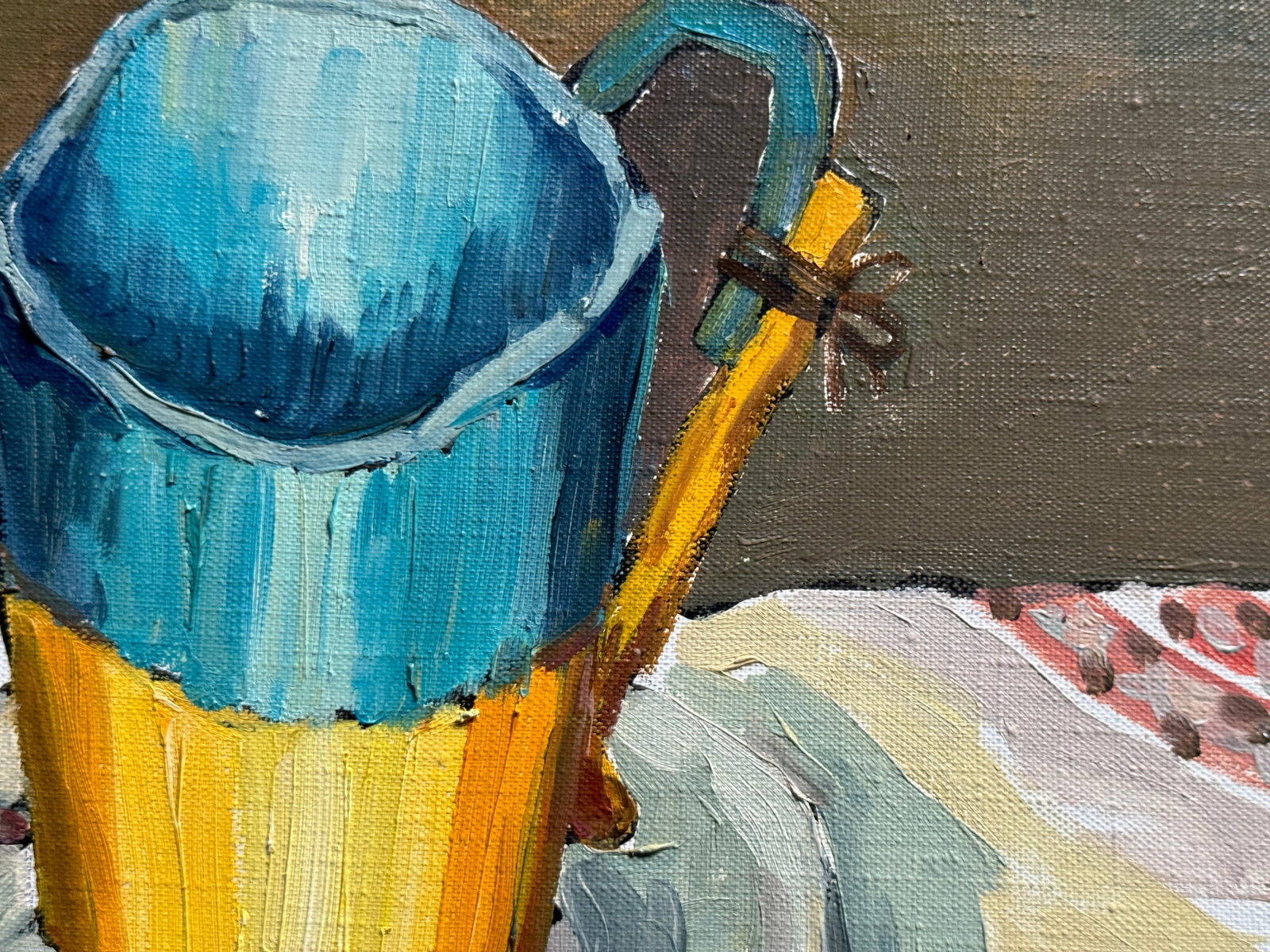 Oil painting with frame Ukrainian still life K. Leonid - 4
