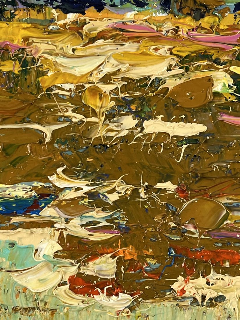 Oil painting Boats on the Lake in the Evening Oleksiy Ivanyuk - 8