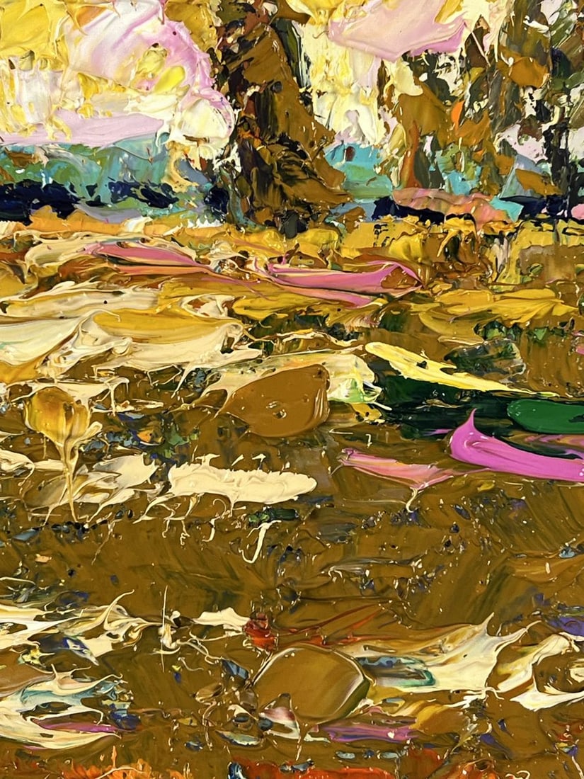 Oil painting Boats on the Lake in the Evening Oleksiy Ivanyuk - 9