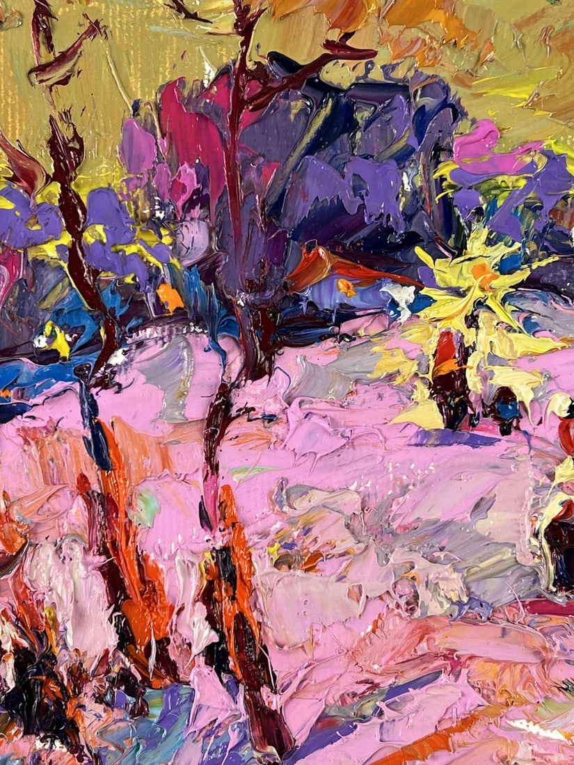 Oil painting Frosty Evening in Winter Oleksiy Ivanyuk - 4
