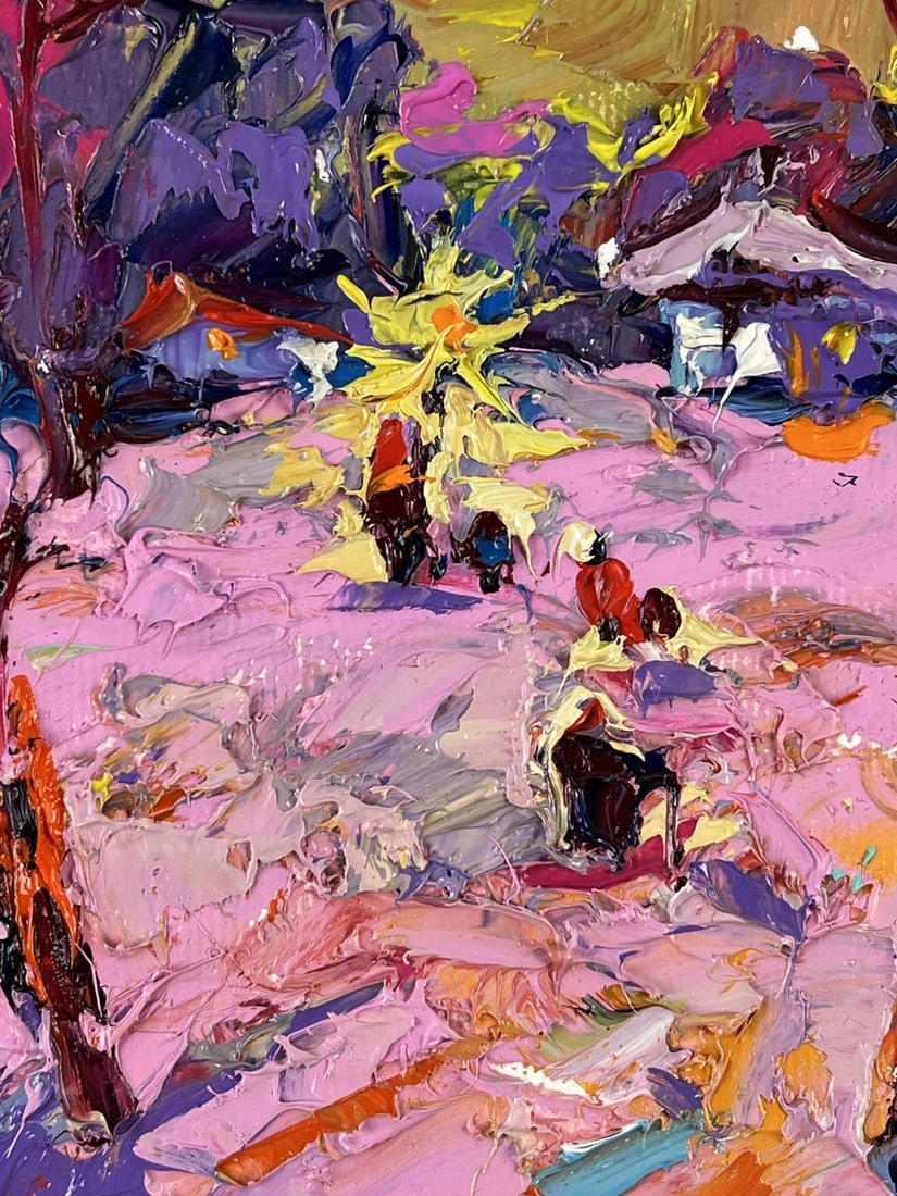 Oil painting Frosty Evening in Winter Oleksiy Ivanyuk - 7
