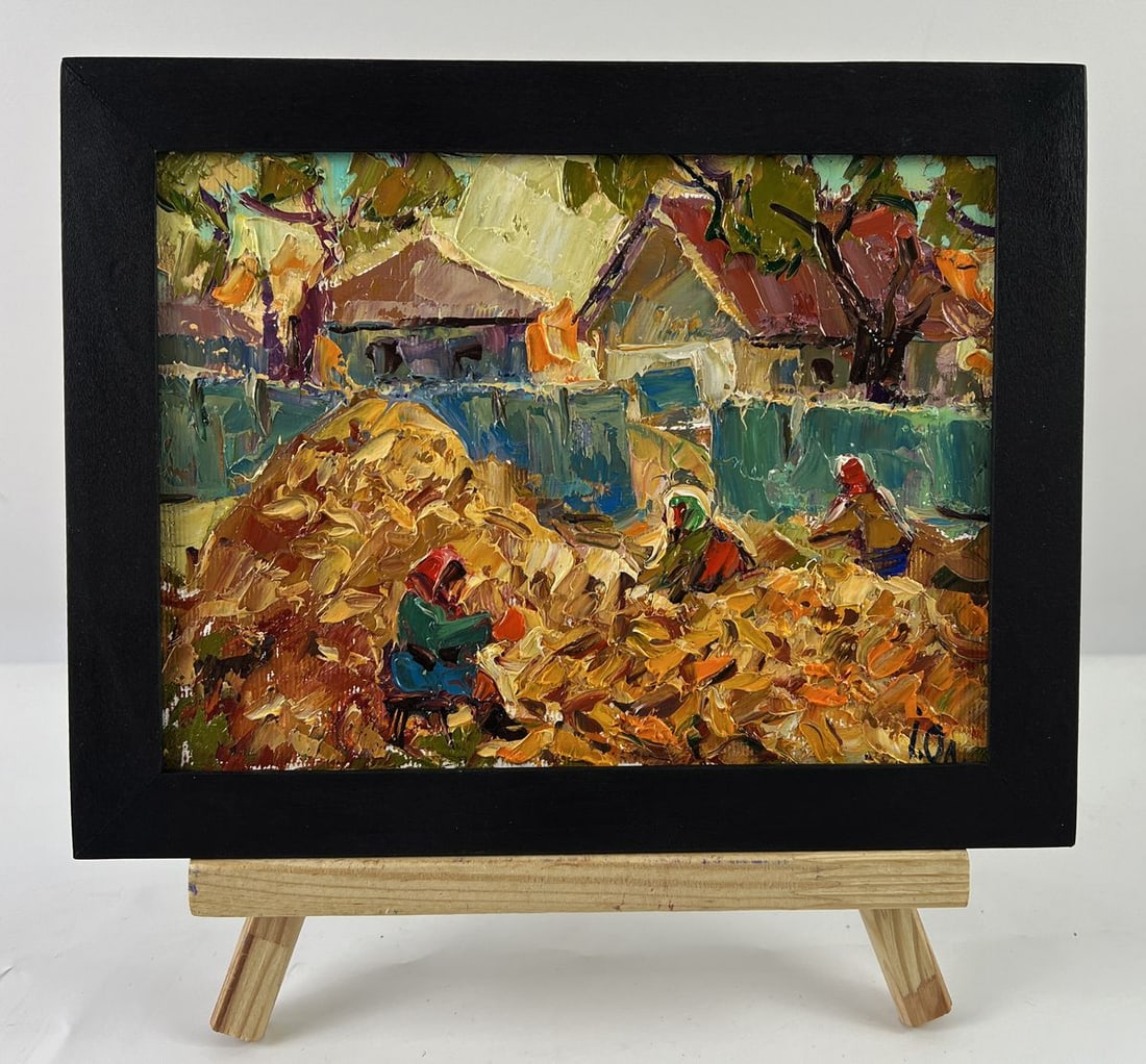 Oil painting Next to the Yard in the Village Oleksiy Ivanyuk: Title: Oil painting Next to the Yard in the Village Oleksiy Ivanyuk Description: NoAAA6672*** ABOUT THIS PAINTING **** TITLE: "Next to the Yard in the Village"* ARTISTS: Oleksiy Ivanyuk* SIZE: 15x20