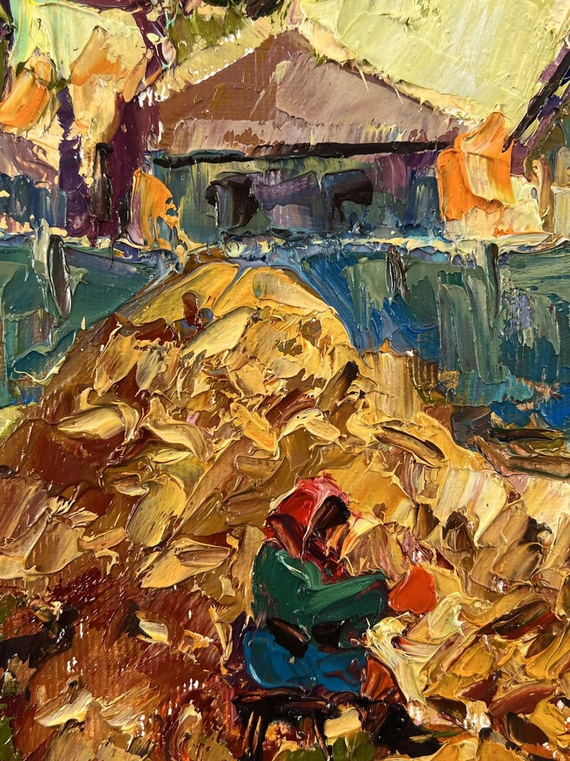 Oil painting Next to the Yard in the Village Oleksiy Ivanyuk - 5