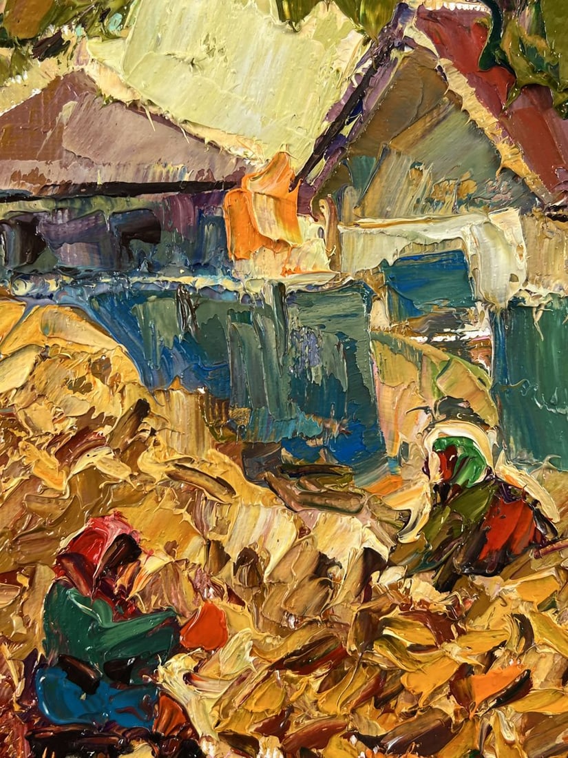 Oil painting Next to the Yard in the Village Oleksiy Ivanyuk - 6