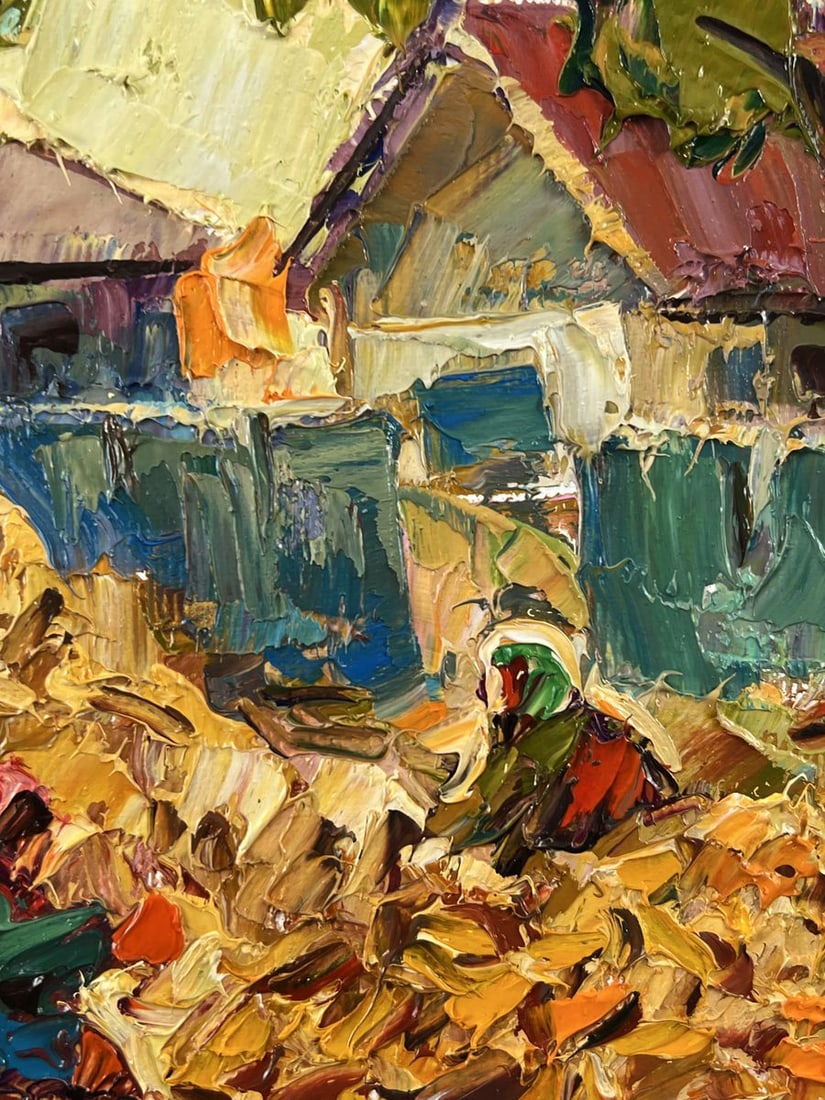Oil painting Next to the Yard in the Village Oleksiy Ivanyuk - 7