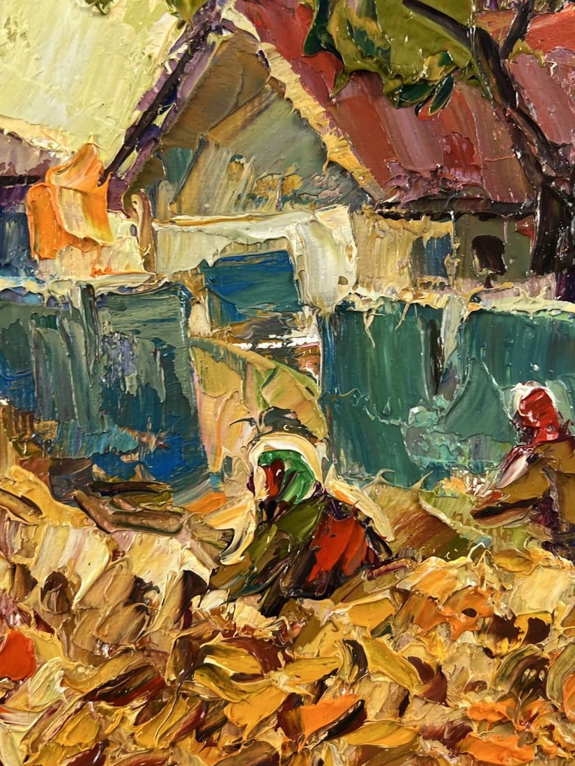 Oil painting Next to the Yard in the Village Oleksiy Ivanyuk - 8