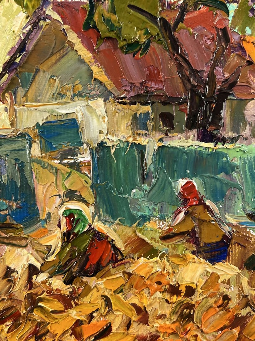 Oil painting Next to the Yard in the Village Oleksiy Ivanyuk - 9