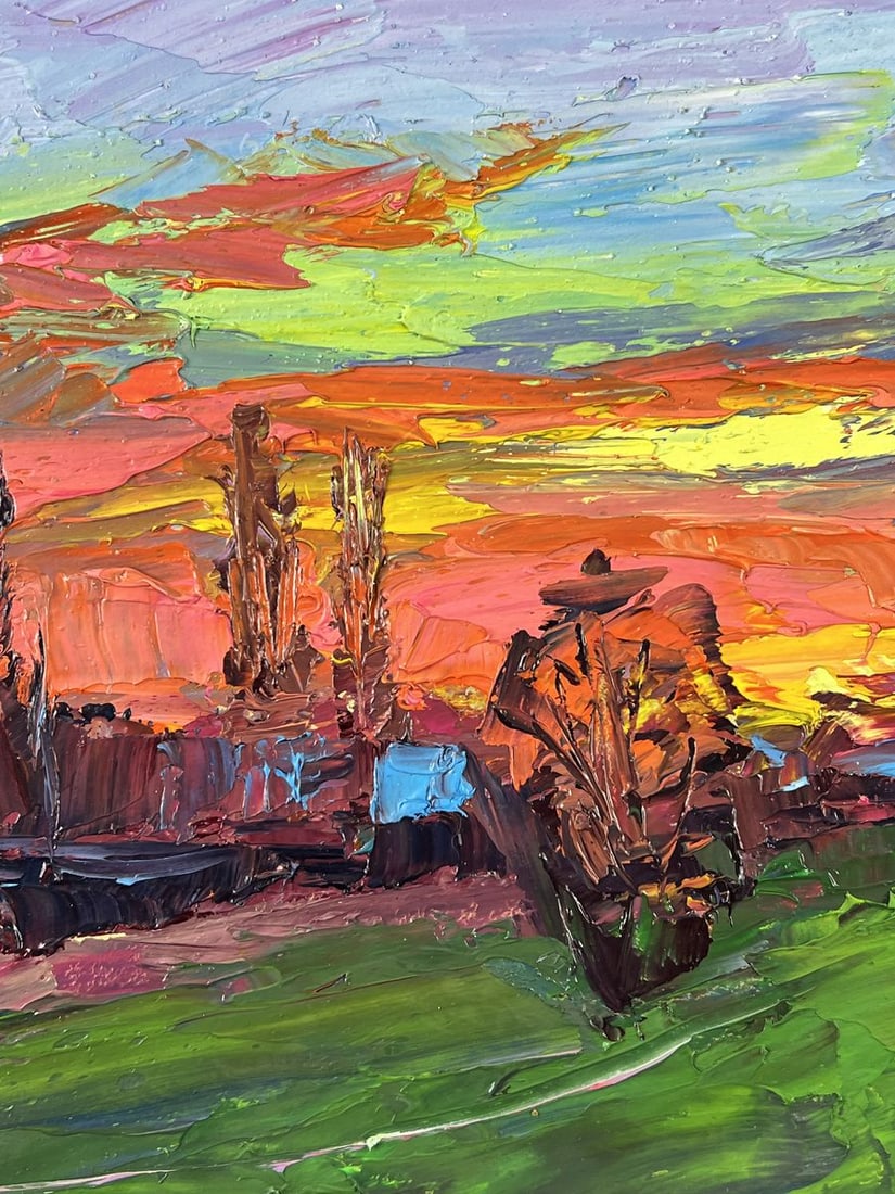 Oil painting Evening Descended Over the Road Boris Serdyuk - 5