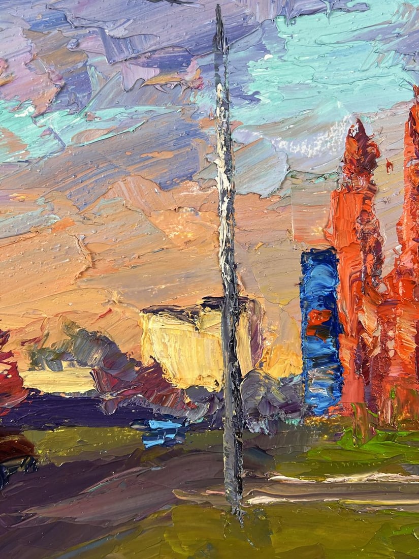 Oil painting October in the City Boris Serdyuk - 4