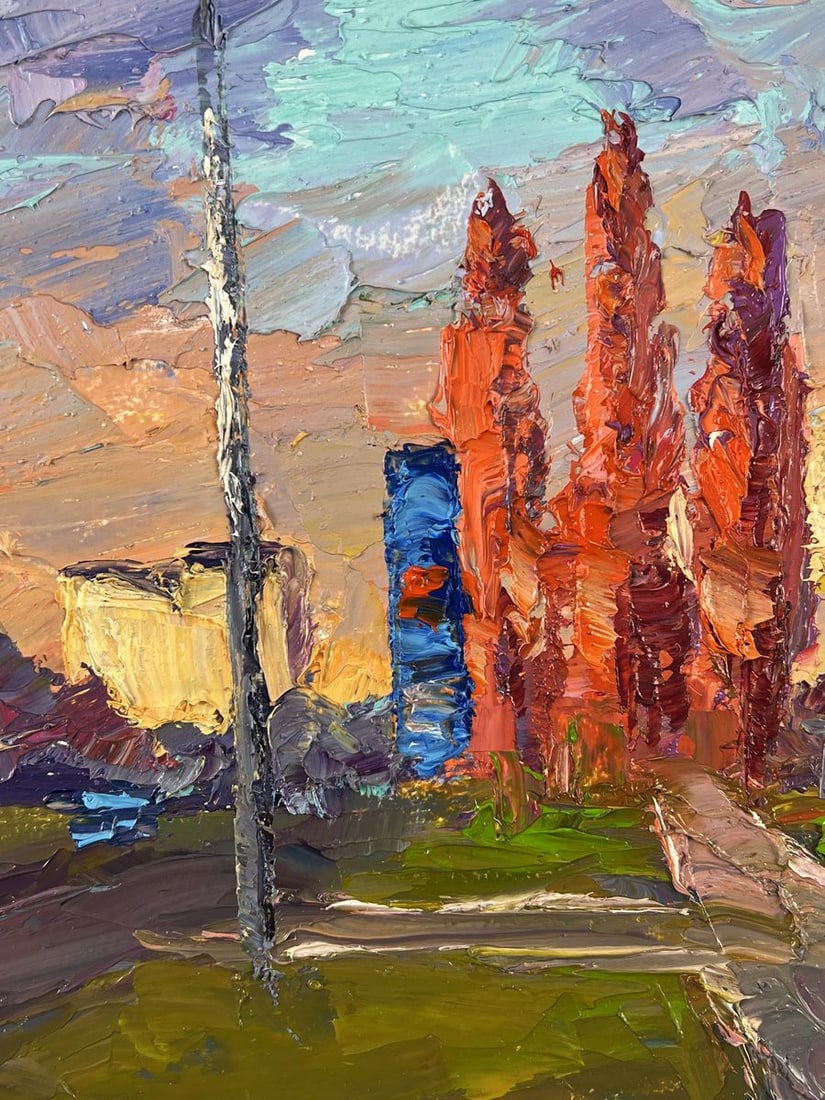 Oil painting October in the City Boris Serdyuk - 6