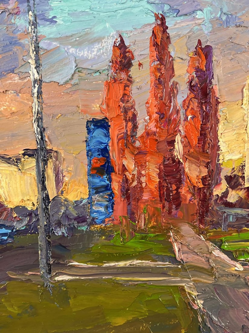 Oil painting October in the City Boris Serdyuk - 7
