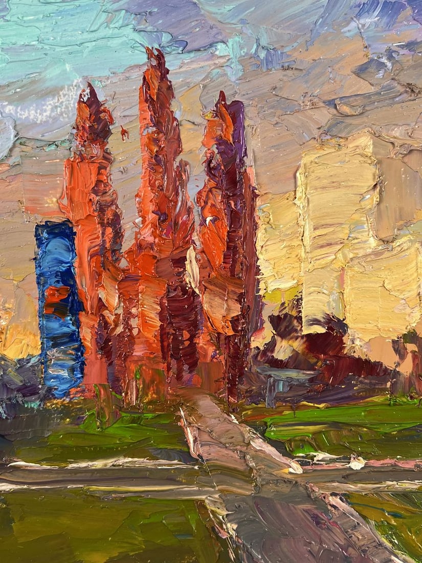 Oil painting October in the City Boris Serdyuk - 8