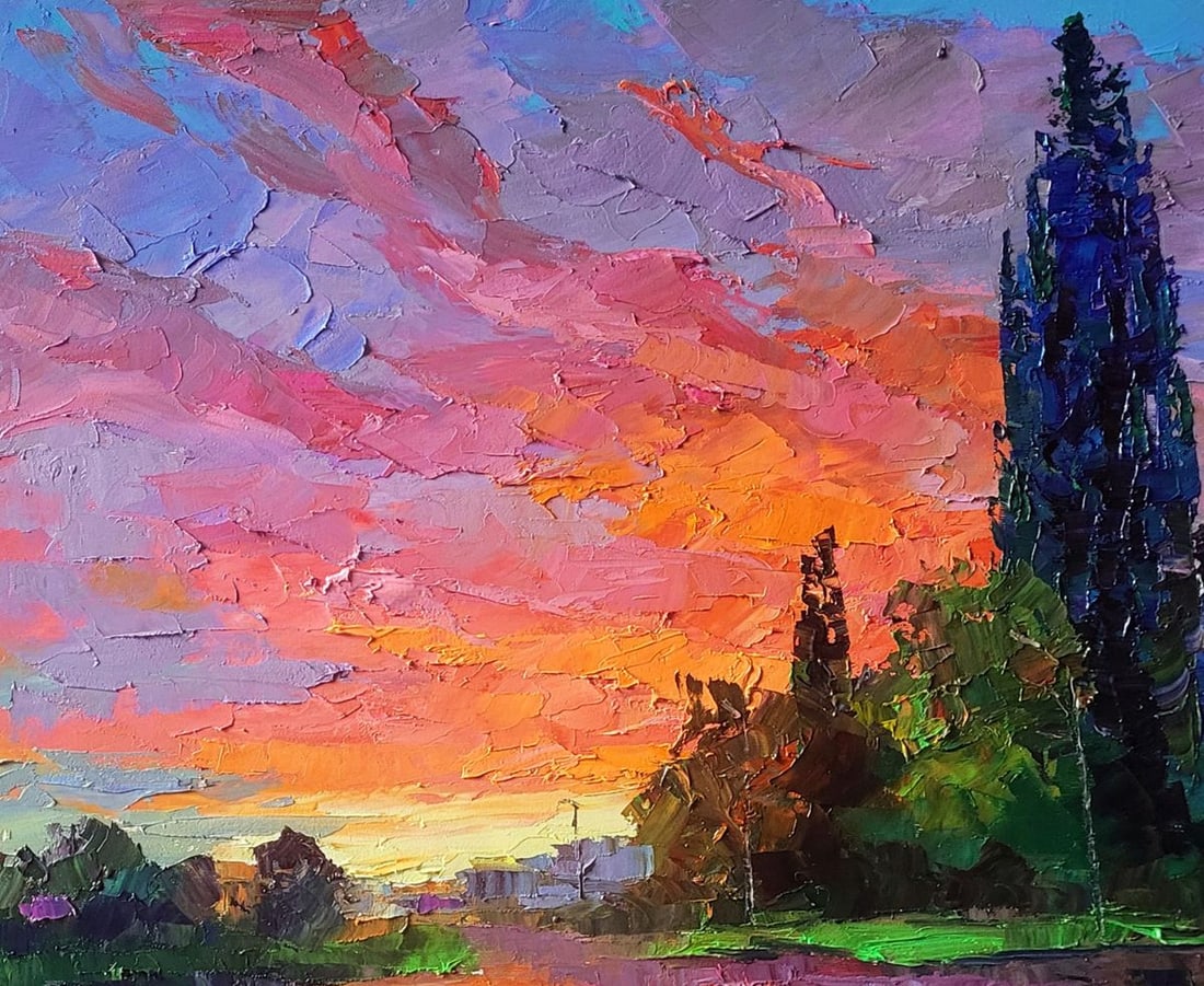 Oil painting Morning After the Rain Boris Serdyuk - 4