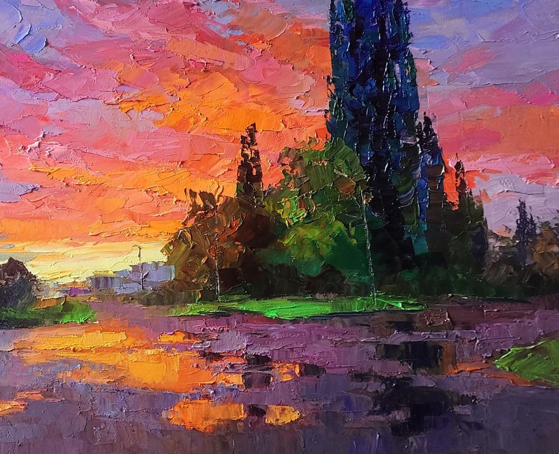 Oil painting Morning After the Rain Boris Serdyuk - 7