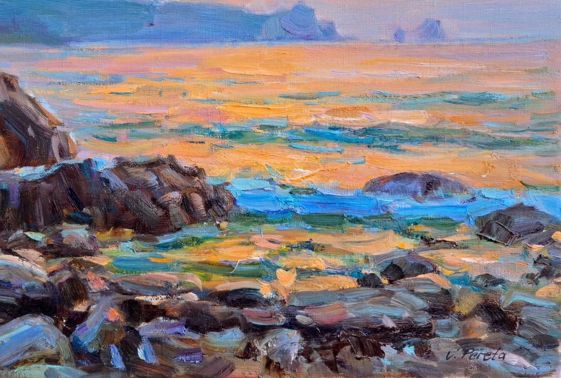 Oil painting Evening By The Sea Vyacheslav Pereta - 5